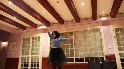 Young Saudi ballet instructor, Rana, practices ballet during a training session at the Jeddah Ballet Academy, in Jeddah, Saudi Arabia, 22 February 2018. Rana is one of the very few Saudi ballet practitioners. AMEL PAIN / EPA