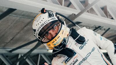 A competitor at the Dubai Autodrome.