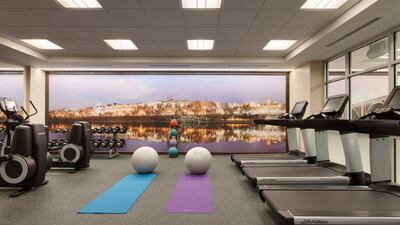 Above, the Hyatt Place gym. Courtesy Hyatt DC