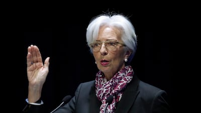 “For this year, we expect 70 per cent of the global economy to experience a slowdown in growth,” Ms Lagarde said. EPA