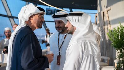 Sheikh Mohamed with Sheikh Hamdan bin Mohammed. Hamad Al Kaabi / Presidential Court