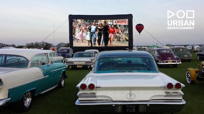 Urban Entertainment Dubai will soon be rolling out drive-in movie theatres across the UAE. Courtesy Urban Entertainment Dubai