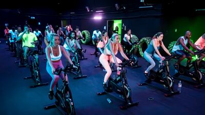 There's a jukebox at the start of every class that determines which genre of music plays. Photo: Junk