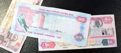 The old Dh100 note. Andrew Henderson / The National