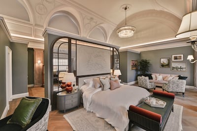 The Astor's principal bedroom suite.