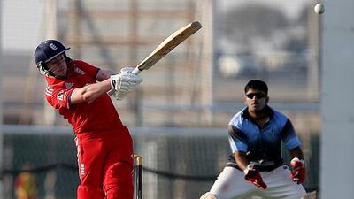 Callum Flynn and the England disability cricket team will be looking for revenge when they meet Pakistan at the ICC’s Global Cricket Academy in Dubai Sports City during the next 10 days. Satish Kumar / The National