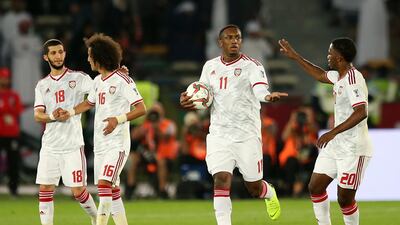 The UAE will take on Kyrgyzstan in the last 16 of the Asian Cup. EPA