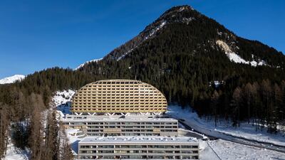 The AlpenGold Hotel in Davos. AFP