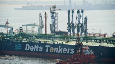 A tanker loaded with Iranian crude oil nears Gdansk, Poland. A million barrels of Iranian crude are expected to come off the market. EPA