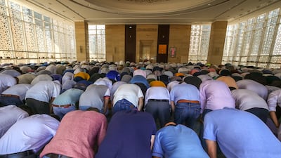 First Friday prayers of the year at Handhala bin Abi Amir Mosque