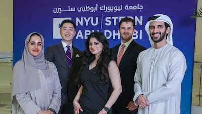 The first batch of students at Stern School of Business, NYU Abu Dhabi. All Photos: Victor Besa / The National