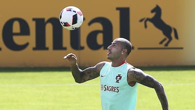 Portugal’s Ricardo Quaresma during a training session at the French national rugby team’s camp in Marcoussis near Paris to take part on the Euro 2016, France, 08 July 2016. Portugal faces France on 10 July in the UEFA Euro 2016 Final. EPA/MIGUEL A. LOPES