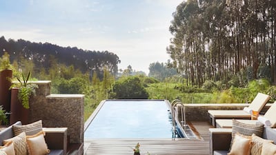 Sheikh Mohammed bin Rashid recently visited One&Only Gorilla's Nest in Rwanda. Courtesy One&Only