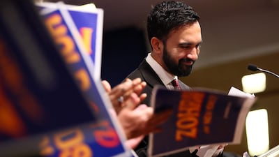 New York mayoral candidate Zohran Mamdani campaigns on July 9. AFP