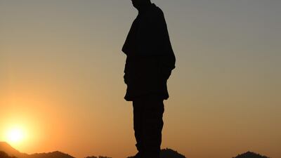 The Statue Of Unity is 182 metres high. AFP