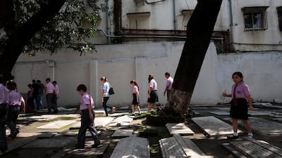 Outside one of the city's churches. Jenny Gustafsson