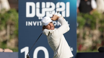 Tommy Fleetwood during the third round of Dubai Invitational at Dubai Creek Golf Club. EPA