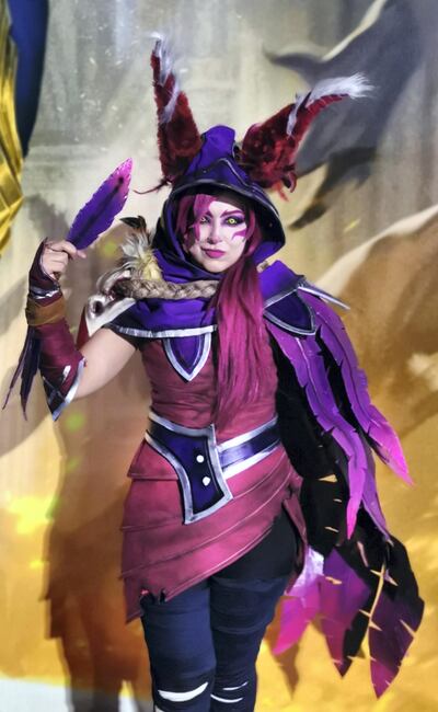 A cosplayer dressed up as Xayah from 'League of Legends'. Courtesy GirlGamer