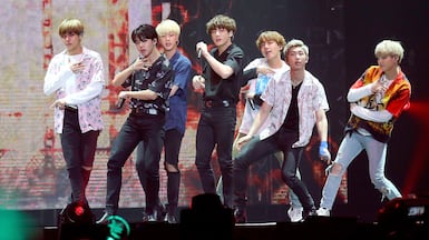 In the early stages of their career, BTS performed at KCon events around the world, including in Abu Dhabi. Getty