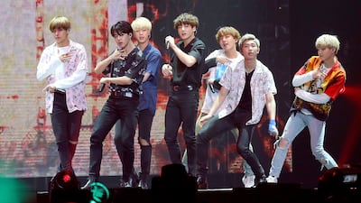 In the early stages of their career, BTS performed at KCon events around the world, including in Abu Dhabi. Getty