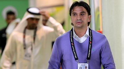Al Ain manager Zlatko Dalic has led the team to a second-place finish in the Arabian Gulf League this season. Satish Kumar / The National