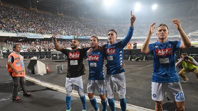 Napoli will have celebrated a memorable victory against AC Milan at Stadio San Paolo on Saturday. Getty Images