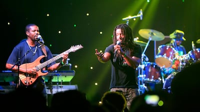 The Wailers performing at du Arena on Yas Island in Abu Dhabi in 2015. Ravindranath K / The National