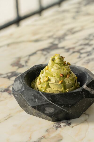 Creamy pistachio gelato is the dish of the night. Photo: Loren