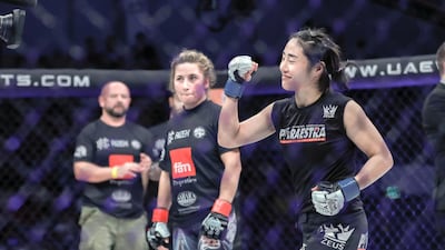 Seo Ye-dam ahead of her fight against Weronika Zygmunt. Victor Besa/The National