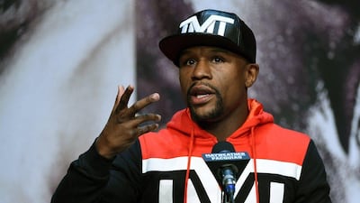 Floyd Mayweather will put his unbeaten record on the line when he faces Manny Pacquiao at the MGM Grand. Ethan Miller / Getty