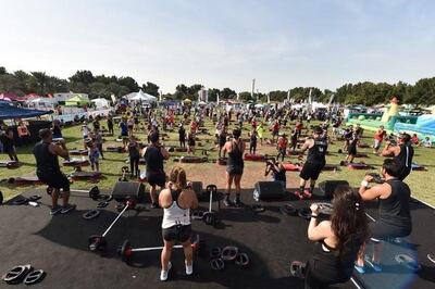 Body Pump by Primal Gym. Courtesy Yas Fitness Festival