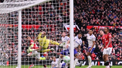 Casemiro scores Manchester United's first goal. EPA