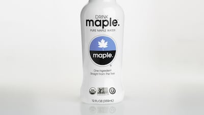 Drink Maple claims to contain water tapped from maple trees. Drink Maple via AP Photo
