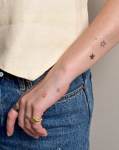 Many vitamin patches have cute designs reminiscent of small tattoos. Barriere / Instagram