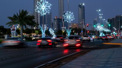 The streets of Abu Dhabi have been decorated with dazzling illuminations ahead of Ramadan.