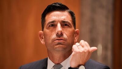 Acting Secretary of Homeland Security Chad Wolf, photographed in September, is resigning from his position in the Trump administration. Reuters