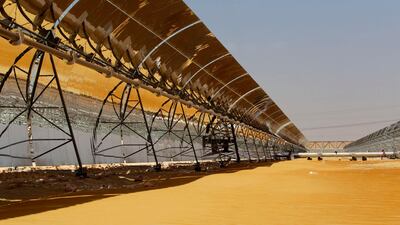 The Shams 1 plant is the first in a series of renewable energy projects that will produce 7 per cent of Abu Dhabi's electricity by 2020, according to government plans.