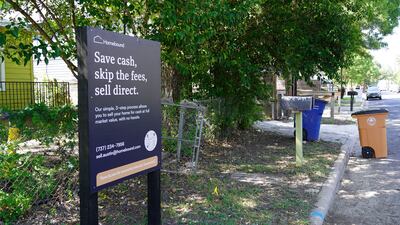 An advertisement encouraging people to sell their homes directly for 'cash'.