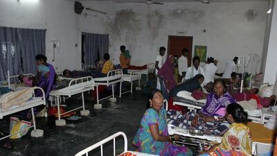 Women who underwent botched sterilisation surgeries at a government 'camp' receive treatment at a district hospital in Bilaspur, in the eastern Indian state of Chhattisgarh on November 10, 2014. Thirteen women have died of toxic shock after the surgeries. Reuters