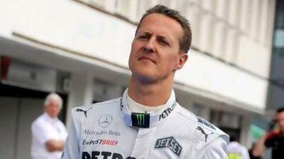 Michael Schumacher was penalised on two counts, suffered a puncture and was told to retire with 11 laps left in the race. Laszlo Beliczay / EPA
