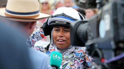 Khadijah Mellah after winning the Magnolia Cup.