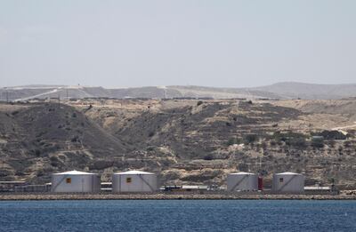 Gas tankers in Lobito port, Angola. Alamy