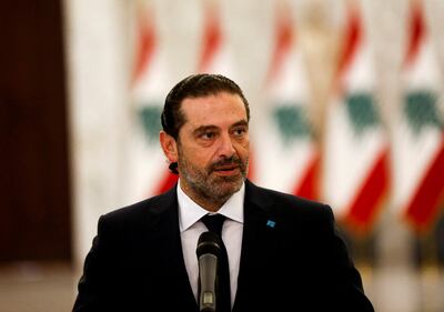 Former Lebanese Prime Minister Saad Hariri announced his withdrawal from politics in January. Reuters