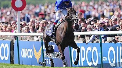 Frankie Dettori, riding Blue Bunting, won the Qipco 1,000 Guineas Stakes at Newmarket.