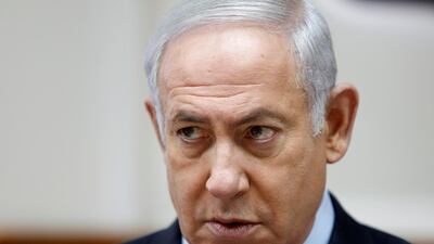 Israeli Prime Minister Benjamin Netanyahu attends the weekly cabinet meeting at the Prime Minister's office in Jerusalem, Israel July 23, 2018. Reuters