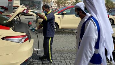 RTA officials inspect one of more than 6,500 vehicles to ensure drivers and passengers follow safety guidelines. RTA