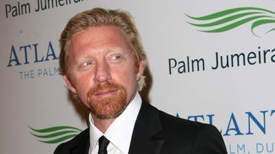 Boris Becker at the red carpet. Stephen Lock / The National