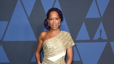 Regina King in Ralph & Russo at the 11th Annual Governors Awards gala hosted by the Academy of Motion Picture Arts and Sciences at the Dolby Theater in Hollywood on October 27, 2019. AP
