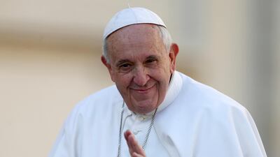 Pope Francis is seen during the weekly audience in Saint Peter's Square, at the Vatican. REUTERS