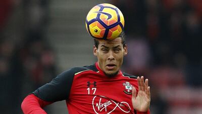 Southampton’s Dutch defender Virgil van Dijk warms up ahead of the English Premier League football match between Bournemouth and Southampton at the Vitality Stadium in Bournemouth, England on December 18, 2016. Adrian Dennis / AFP